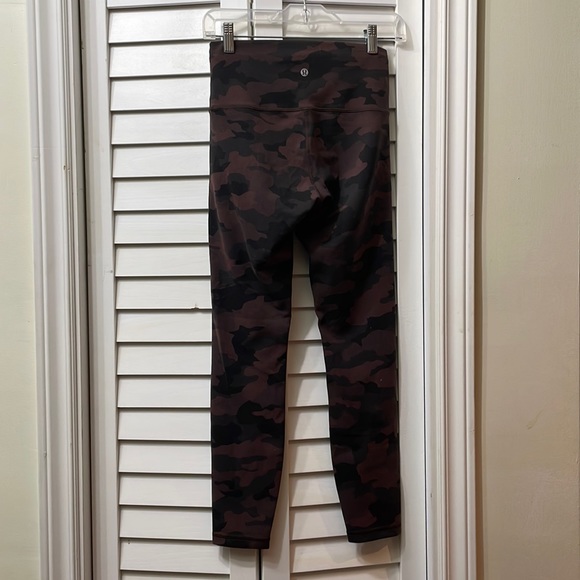 Cozy lululemon leggings 24” waist. Cute camo print. - Picture 1 of 7